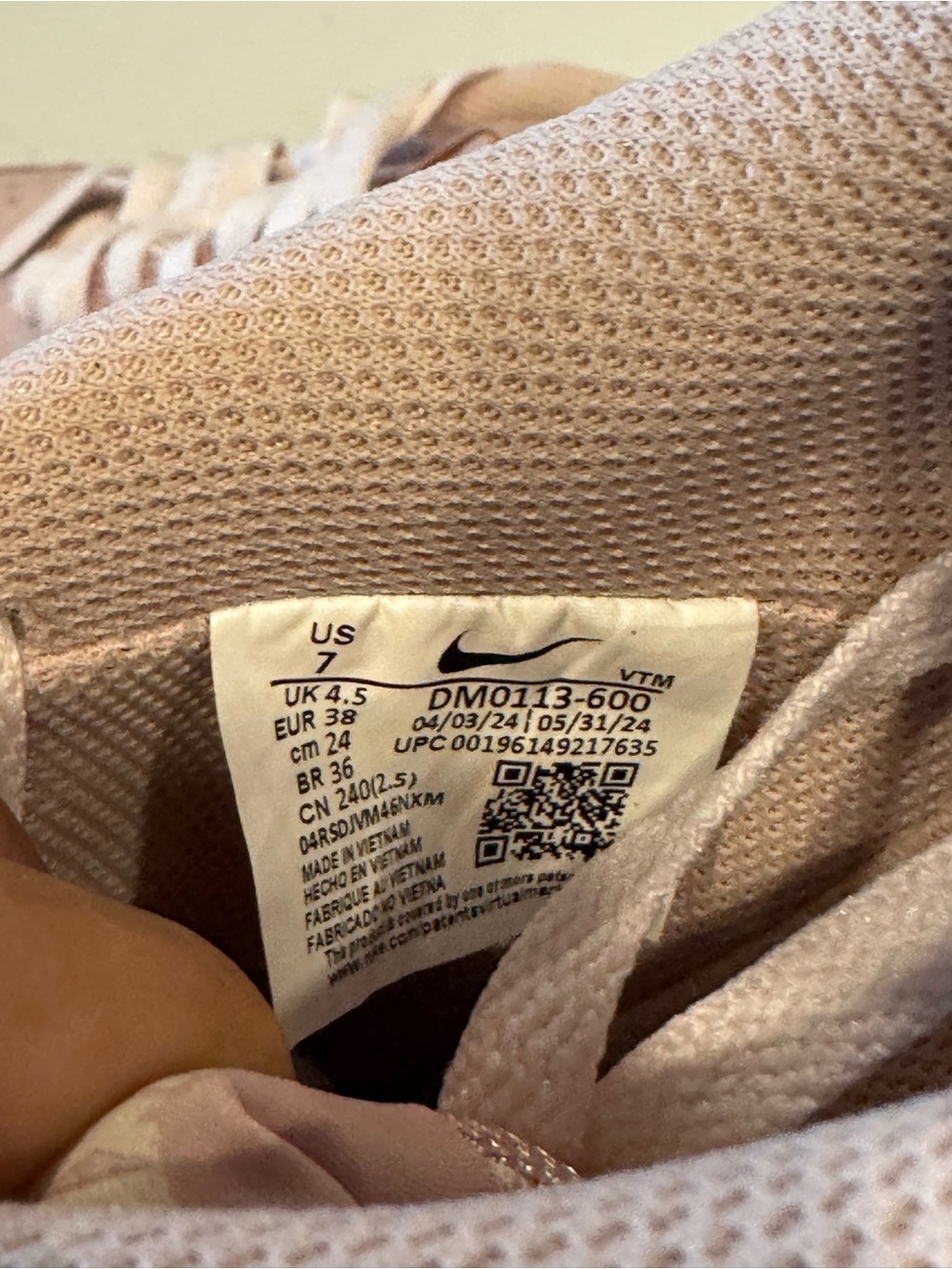 Nike Court Women's Alta Blush Pink Platform Sneakers Brand New - Picture 8 of 10